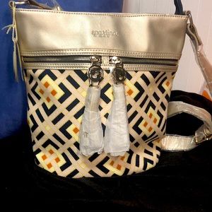 Harbor Light Zipper Shoulder Bag by Spartina 449